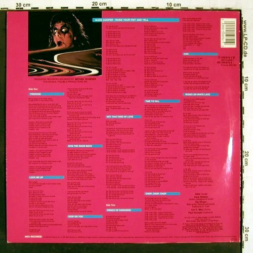 Cooper,Alice: Raise Your Fist And Yell, MCA (255 074-1), D, 1987 Typ: LP Best.-Nr.: V6656 Preis: 15,00 Euro.