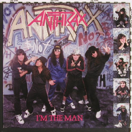Anthrax: I'm The Man, 6Tr., m-&sol;vg+, Island (208 786), D, 1987 Typ: LP Best.-Nr.: V7195 Preis: 7,50 Euro.