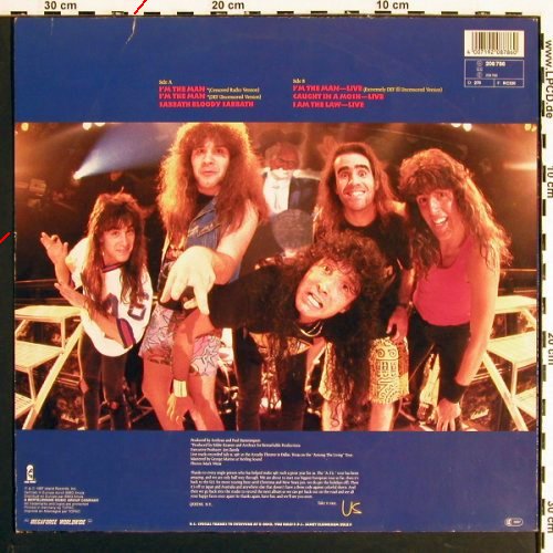 Anthrax: I'm The Man, 6Tr., m-&sol;vg+, Island (208 786), D, 1987 Typ: LP Best.-Nr.: V7195 Preis: 7,50 Euro.