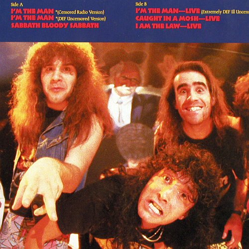 Anthrax: I'm The Man, 6Tr., m-&sol;vg+, Island (208 786), D, 1987 Typ: LP Best.-Nr.: V7195 Preis: 7,50 Euro.