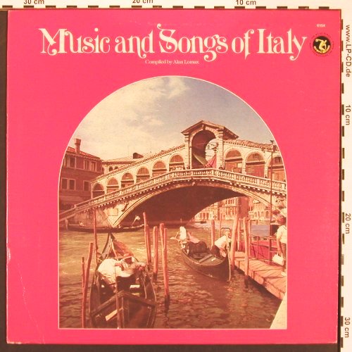 V.A.Music and Songs Of Italy: recorded in the field, Lomax, Carpi, Olympic Records(6154), US, 22Tr., 1979 - LP - V5346 - 12,50 Euro
