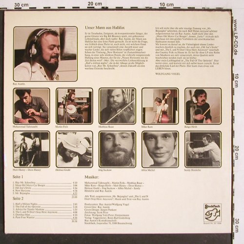 Austin,Ray: New Horizons (from Hallifax), Stockfisch (SF 5004), D Typ: LP Best.-Nr.: V5900 Preis: 6,00 Euro.