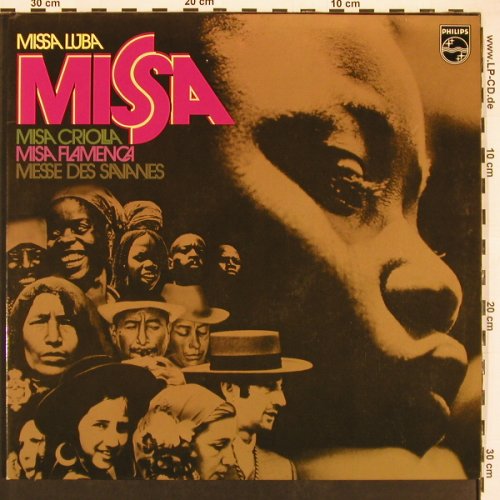 V.A.Missa - Criolla, Flamenca, Luba: Messe des Savannes, Foc, Philips (6641 069), D Typ: 2LP Best.-Nr.: V6195 Preis: 7,50 Euro.