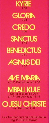 V.A.Missa - Criolla, Flamenca, Luba: Messe des Savannes, Foc, Philips (6641 069), D Typ: 2LP Best.-Nr.: V6195 Preis: 7,50 Euro.