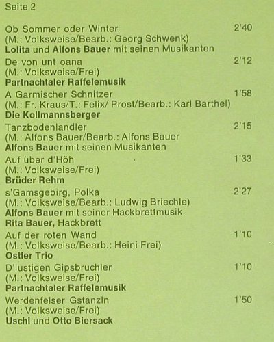 V.A.So klingts in: Garmisch-Partenkirchen, Isaar Ton &sol; EMI (1 C 048-42 113), D, 1974 Typ: LP Best.-Nr.: V6358 Preis: 7,50 Euro.