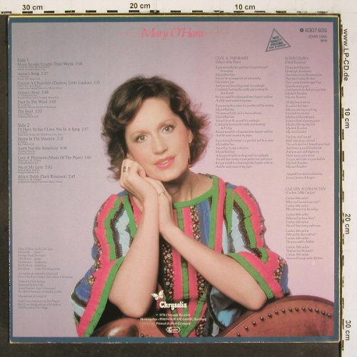 O'Hara,Mary: Music Speaks Louder Than Words, Chrysalis(6307 635), D, 1978 - LP - V6517 - 6,00 Euro