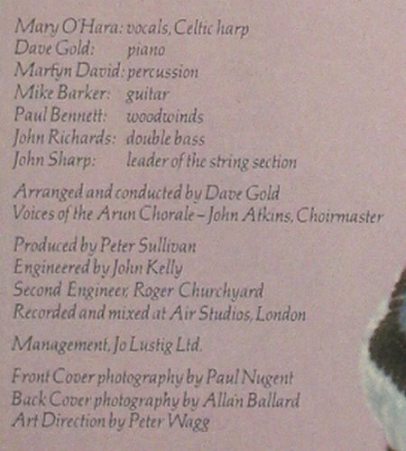 O'Hara,Mary: Music Speaks Louder Than Words, Chrysalis(6307 635), D, 1978 - LP - V6517 - 6,00 Euro