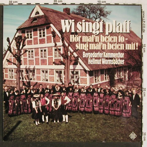 Bergedorfer Kammerchor: Wi singt platt, Hellmut Wormsbächer, Telefunken (6.25109 AS), D, 1982 Typ: LP Best.-Nr.: V6623 Preis: 9,00 Euro.
