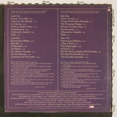 Baez,Joan: Gracias A La Vida, AM(AMLH 63614), NL, 1974 - LP - V6735 - 7,50 Euro