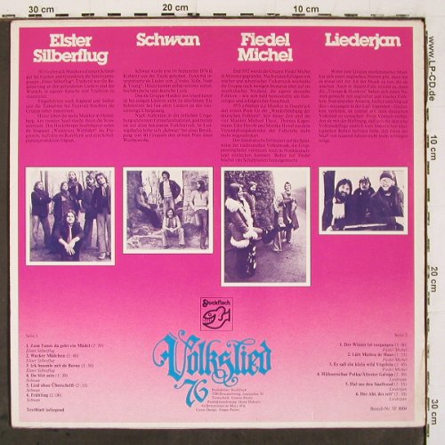 V.A.Volkslied 76 - Live: Elster Silberflug,Schwan, Liederjan, Stockfisch(SF 8004), D, m /vg+, 1976 - LP - V6747 - 5,00 Euro