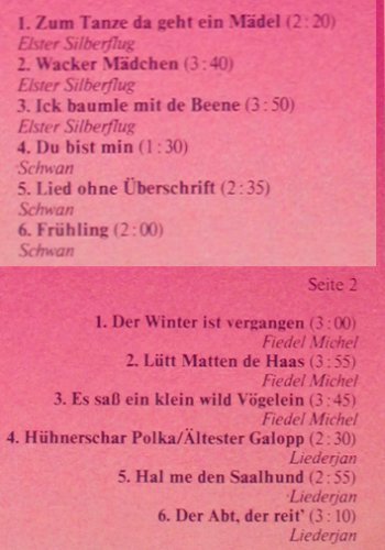 V.A.Volkslied 76 - Live: Elster Silberflug,Schwan, Liederjan, Stockfisch(SF 8004), D, m /vg+, 1976 - LP - V6747 - 5,00 Euro