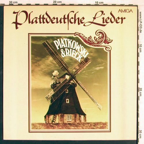 Piatkowski & Rieck: Plattdeutsche Lieder, Amiga (8 45 242), DDR, 1983 Typ: LP Best.-Nr.: Y5268 Preis: 7,50 Euro.