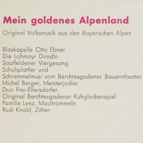 V.A.Mein goldenes Alpenland: Original Volksmusik, Eurocord (J-019), D, 1965 Typ: LP Best.-Nr.: Y781 Preis: 12,50 Euro.