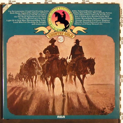 V.A.Country Gold 3: Willie Nelson... Tom T.Hall, Foc, RCA(NL 89500(2)), D, 1985 - 2LP - V3269 - 7,50 Euro