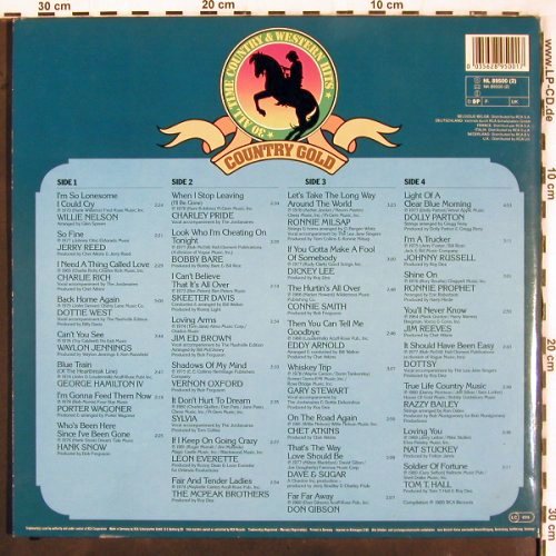 V.A.Country Gold 3: Willie Nelson... Tom T.Hall, Foc, RCA(NL 89500(2)), D, 1985 - 2LP - V3269 - 7,50 Euro