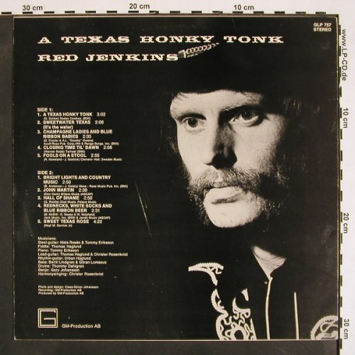 Red Jenkins: A Texas Honky Tonk, vg+/m-, GM-Production AB(GLP 757), S, 1975 - LP - V4221 - 6,00 Euro