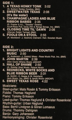 Red Jenkins: A Texas Honky Tonk, vg+/m-, GM-Production AB(GLP 757), S, 1975 - LP - V4221 - 6,00 Euro