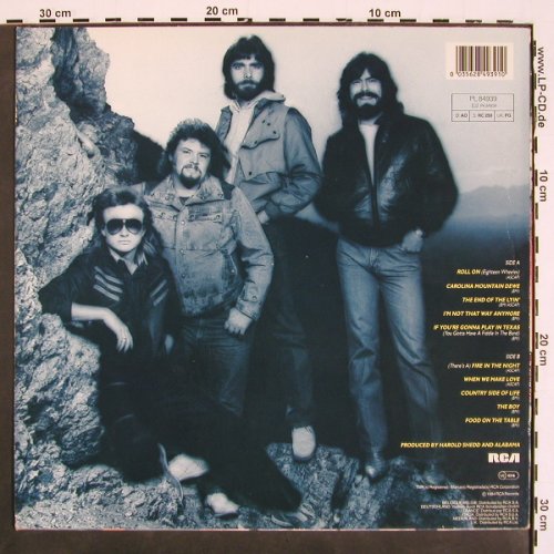 Alabama: Roll On, RCA (PL 84939), D, 1984 Typ: LP Best.-Nr.: V4587 Preis: 6,00 Euro