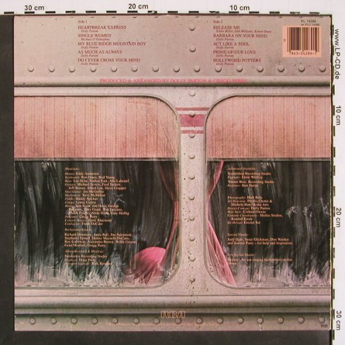 Parton,Dolly: Heartbreak Express, RCA (PL 14289), S, 1982 Typ: LP Best.-Nr.: V4741 Preis: 7,50 Euro