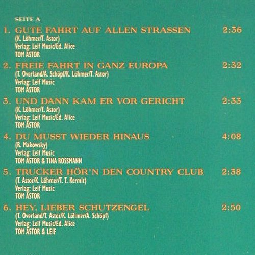 Astor,Tom: Auf Achse, Electrola(), D, 1991 - LP - V5234 - 6,00 Euro