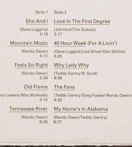 Alabama: Greatest Hits, Amiga(8 56 470), DDR, 1989 - LP - V5250 - 5,00 Euro