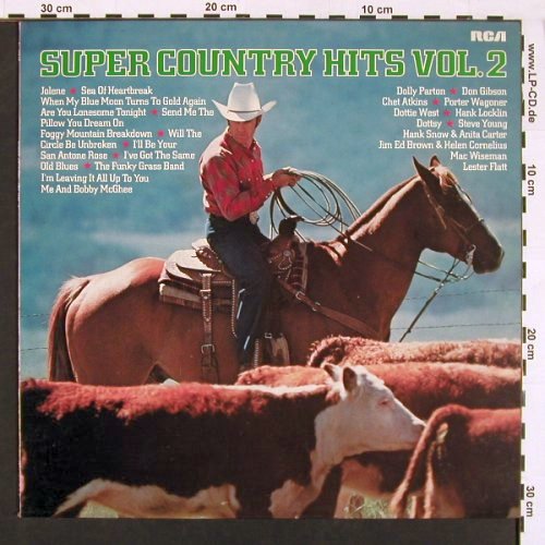 V.A.Super Country Hits Vol.2: Dolly Parton..Chet Atkins, 12 Tr., RCA(CL 42845), D, 1979 - LP - V5383 - 5,00 Euro