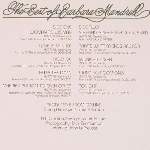 Mandrell,Barbara: The Best of, MCA(AY-1119), US, 1979 - LP - Y7526 - 5,00 Euro