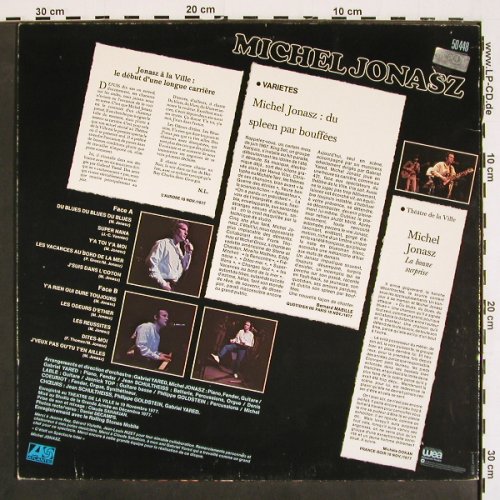 Jonasz,Michel: En Public, au Theatre de la Ville, Atlantic(50 448 Y), D, 1978 - LP - V4660 - 6,00 Euro