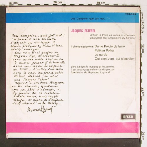 Esterel,Jacques: Qui s'en vont..Qui s'envolent..., Decca(193.478), F,m-/vg+, 1969 - LP - V5554 - 7,50 Euro