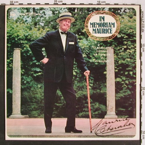 Chevalier,Maurice: In Memorian Maurice, Foc, CBS(S 63196), NL, 1972 - LP - V5834 - 9,00 Euro