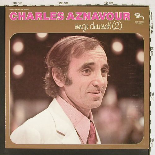 Aznavour,Charles: singt deutsch 2, Barclay (BLP 16.055), D, 1974 Typ: LP Best.-Nr.: V7766 Preis: 7,50 Euro.