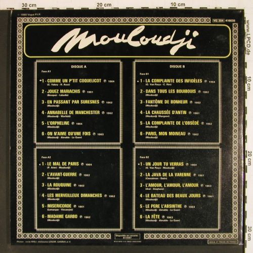 Mouloudji: Le Double Disque d'or de(1961-1964), Vogue(416035), F, Foc,  - 2LP - V7768 - 7,50 Euro