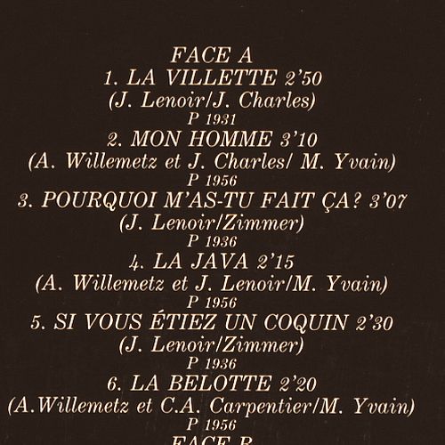 Arletty: Same (1931-1956), 78 tours, vg+&sol;m-, Le Chant Du Monde (LDX 74823), F,hist rec Typ: LP Best.-Nr.: V7774 Preis: 9,00 Euro.