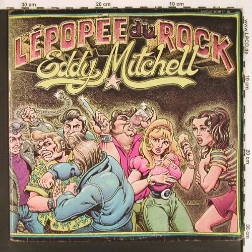 Mitchel,Eddy: L'Epopee du Rock, Foc, vg+/vg+, Barclay(80 917/918), F, 1974 - 2LP - V7787 - 20,00 Euro