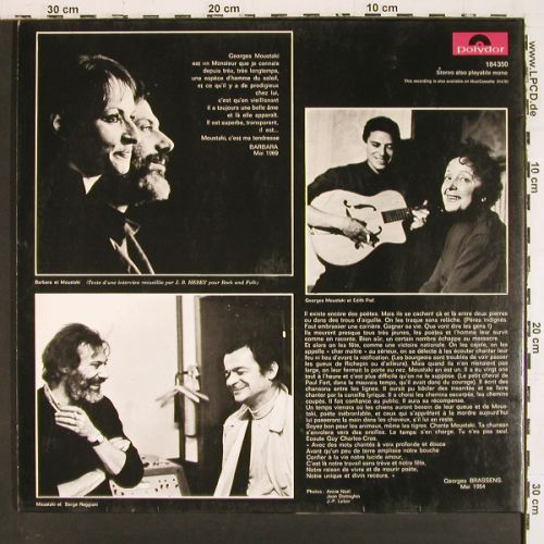 Moustaki,Georges: Same, Foc, vg+&sol;m-, Le Meteque, Polydor (184 350), D, 1969 Typ: LP Best.-Nr.: V7865 Preis: 5,00 Euro.