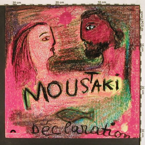 Moustaki,Georges: Declaration, Polydor (2393 062), D, 1973 Typ: LP Best.-Nr.: V7866 Preis: 7,50 Euro.