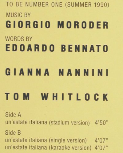 Bennato,Edoardo & Gianna Nannini: Un'Estate Italiana*3, Virgin (612 913), D, 1990 Typ: 12" Best.-Nr.: V4535 Preis: 4,00 Euro