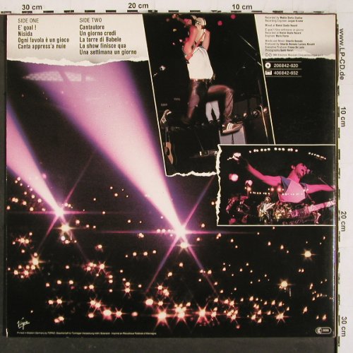 Bennato,Edoardo: E Goal! (Live), Foc, Virgin (206 842-620), D, 1984 Typ: LP Best.-Nr.: V6606 Preis: 6,00 Euro.