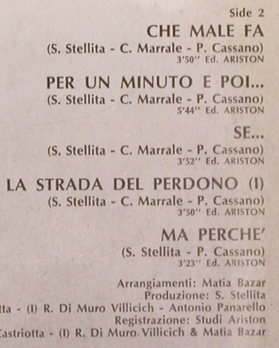 Matia Bazar: Gran Bazar, Foc, m-/vg+, Ariston(AR/LP 12320), I, 1977 - LP - V6697 - 5,00 Euro