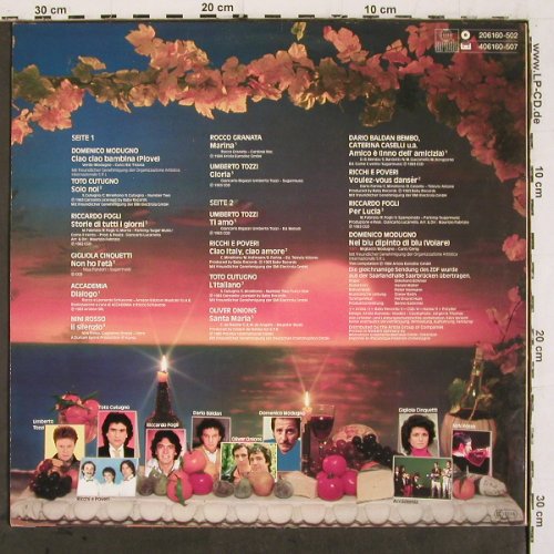 V.A.Buona Sera Italia: Domenico Modugno, T.Cutugno,Fogli.., Ariola(206 160-502), D, 1984 - LP - V6758 - 4,00 Euro