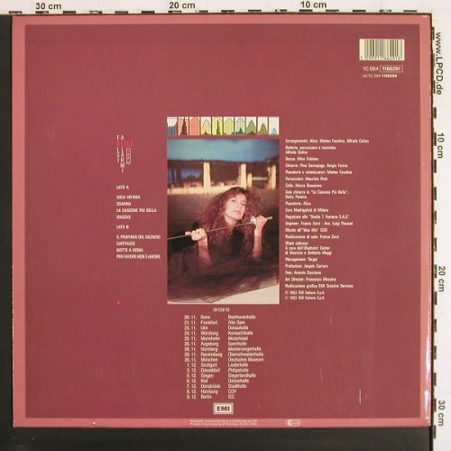Alice: Falsi Alarmi, EMI (1186291), D, 1983 Typ: LP Best.-Nr.: V7402 Preis: 6,00 Euro.