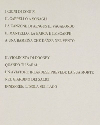 Branduardi Canta Yeats: Dieci Ballate su Liriche di W.B.Foc, Ariola(207 783), D, Foc, 1986 - LP - V7544 - 7,50 Euro