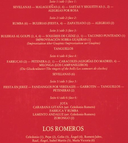 Los Romeros: Flamenco! Fandango! Folklore!(1967), Philips(6747 429), NL,Box,  - 3LP - V2491 - 12,50 Euro