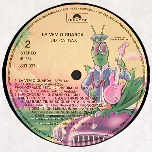 Caldas,Luiz: La Vem O Guarda, Polydor(833997-1), Brasil, 1987 - LP - V4932 - 7,50 Euro
