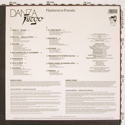 Danza Fuego: Flamenco-Poesie, ARC(EULP 1115), D,  - LP - V5343 - 6,00 Euro