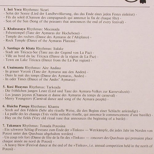 Ukamau: Folklore de Bolivia, Eulenspiegel(EULP 1023), D,  - LP - V5591 - 5,00 Euro