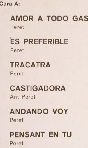 Peret: Canta Para El Cine, vg+/vg+, Vergara(7.192-H), E, 1970 - LP - V5681 - 6,00 Euro