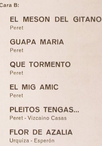 Peret: Canta Para El Cine, vg+/vg+, Vergara(7.192-H), E, 1970 - LP - V5681 - 6,00 Euro