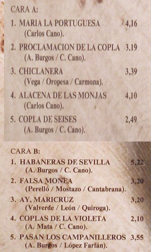 Cano,Carlos: Quedate Con La Copla, CBS(450937 1), E, 1987 - LP - V5699 - 7,50 Euro