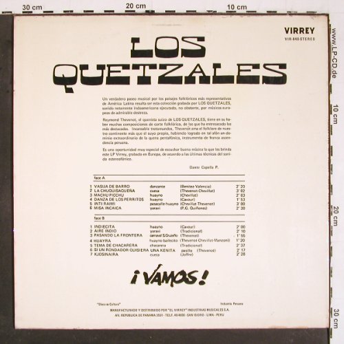 Los Quetzales: Vamos!, Virrey(VIR-840), Peru, 1973 - LP - V5703 - 9,00 Euro